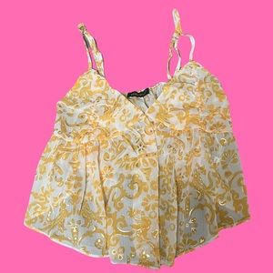 Flowy sweetheart crop top tank